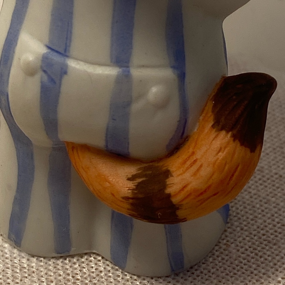 90s cat figurine Bronson Collectibles Cat in Pajamas kitty teddybear vintage cat - Picture 11 of 15